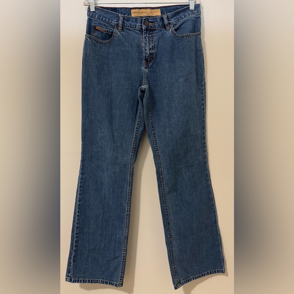 Eddie Bauer Women’s Vintage Blue Denim Bootcut Jeans Size 10